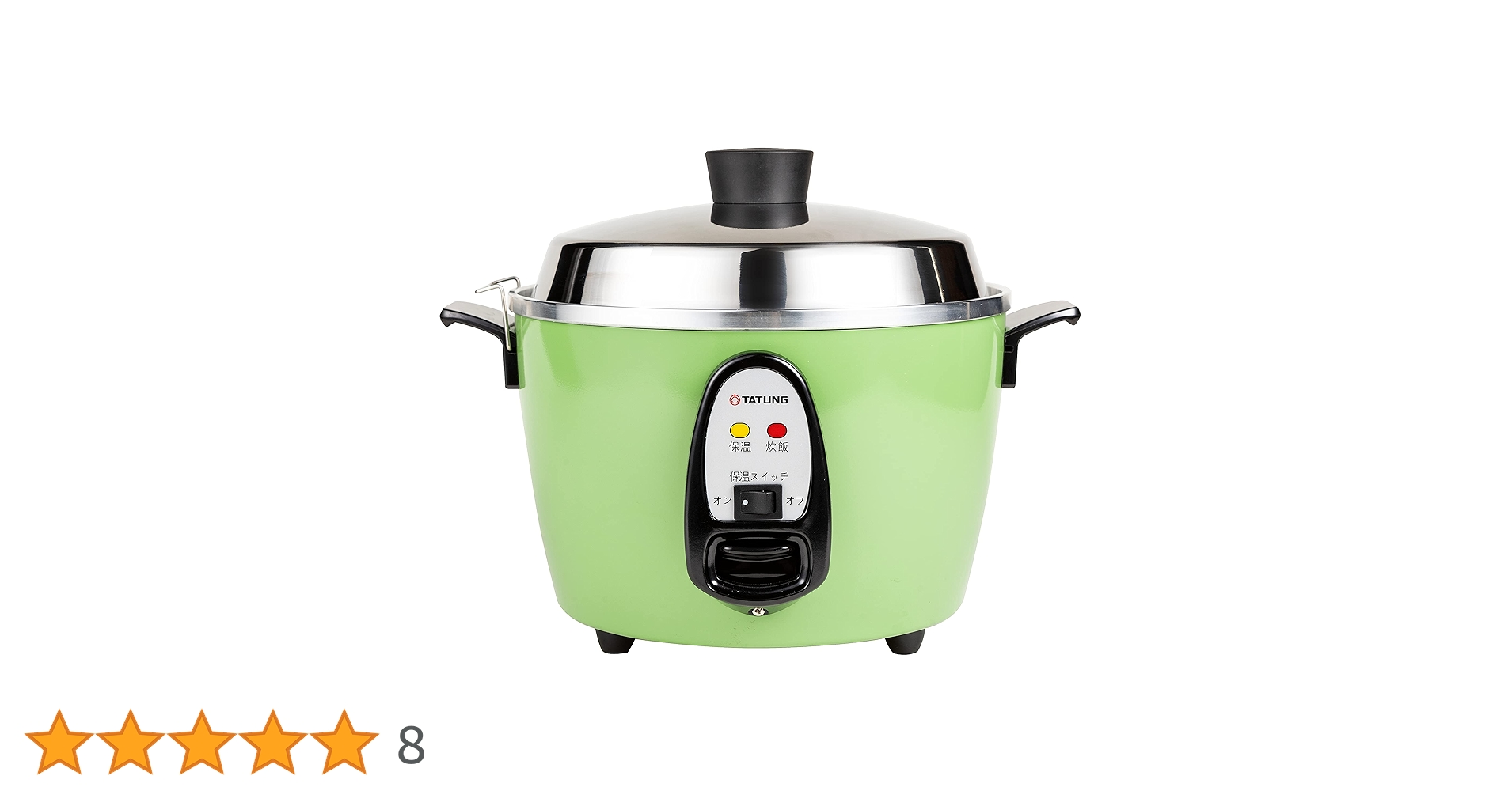 TATUNG 炊飯器・蒸し器付き　6合 Amazon | 大同電鍋(電気釜) 炊飯器 6合 外鍋ステンレス製ー